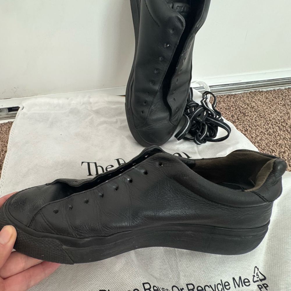 rag & bone Black Leather Men's used Sneakers size 9